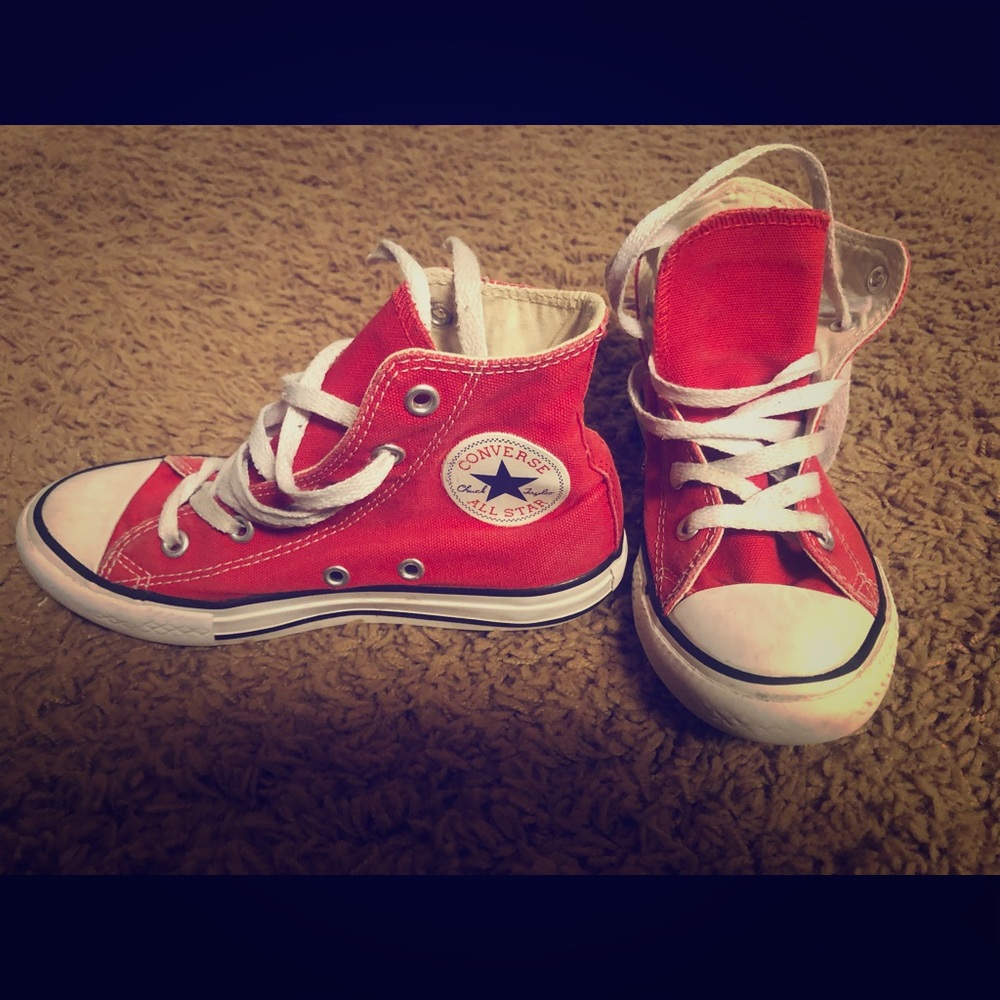 Converse kids size 13 red
